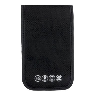 Etui za mobitel, blokira signal i zračenje, crni