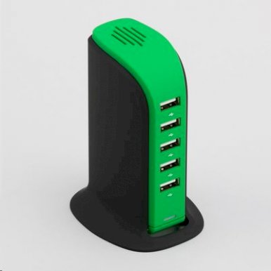 USB Hub, Power Tower, zeleni
