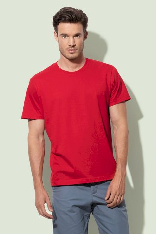 Majica, KR, Stedman Classic - T Organic, scarlet red, 145 gr, S