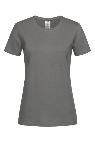 Majica, KR, Organic ženska 145gr, real grey, L