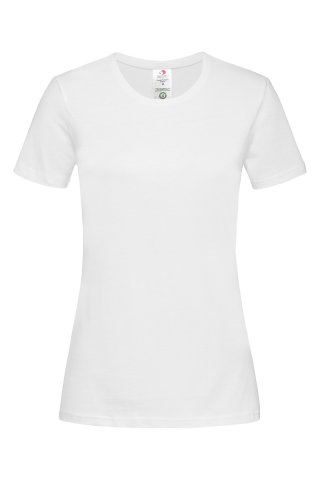 Majica, KR, Organic ženska 145gr, white, L