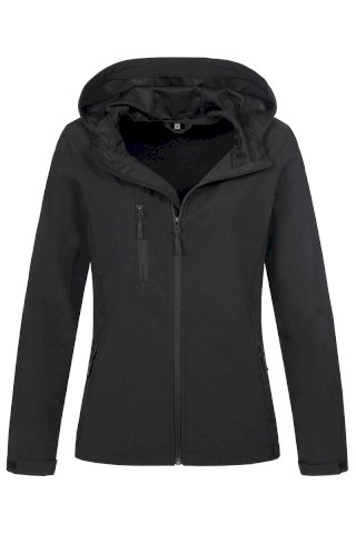 Jakna Active Softest Shell Hooded, ženska, crna, L, POKLON UZ NARUDŽBU - NIJE NA PRODAJU!