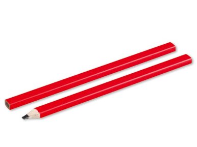 Olovka, tesarska, crvena
