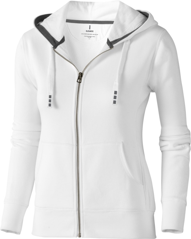 Majica, DR, hooded sweat, na kopčanje, bijela ženska, S