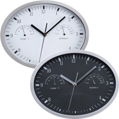 Sat zidni, s higrometrom