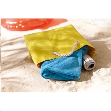 Torba za plažu Capri, s pletenim pamučnim ručkama