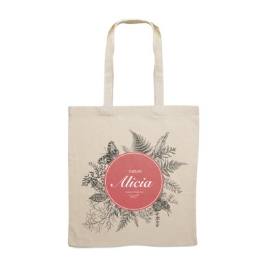 Vrećica, platnena, 140 g, duge ručke