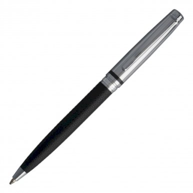 Kemijska olovka Treillis, crno-srebrna