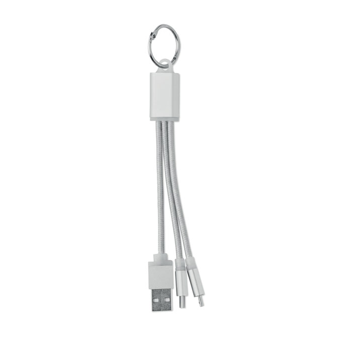 Privjesak s USB kablovima, srebrni