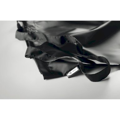 Torbica za kupovinu 190T RPET, duge ručke, crna