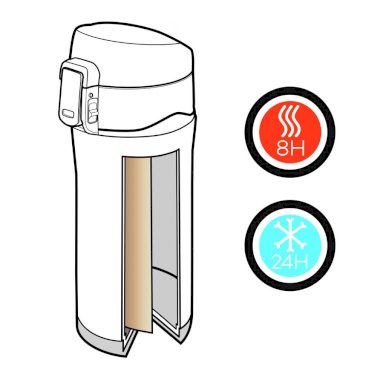 Termo šalica, Swiss Peak Elite, 300 ml., sa nepropusnim poklopcem, crna