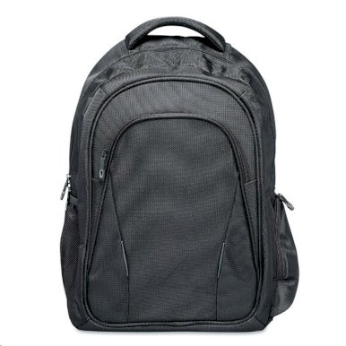 Ruksak  za 15" laptop, s više pretinaca i dodatkom za bocu crni