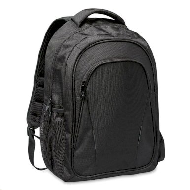 Ruksak  za 15" laptop, s više pretinaca i dodatkom za bocu crni