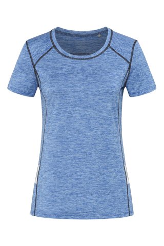 Majica, KR, Recycled Reflect Active Sports-T, Women Active-DRY, 190gr, blue heather, XL, POKLON UZ NARUDŽBU, NIJE NA PRODAJU!