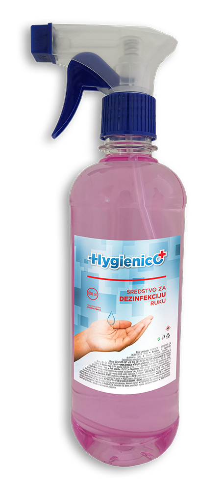 Sprej 500 ml HYGIENICO za dezinfekciju ruku i površina, 0.5 l, raspršivač