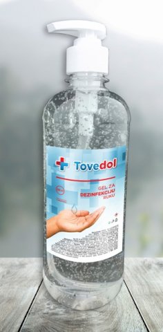 Gel 500 ml  TOVEDOL za dezinfekciju ruku, pumpica