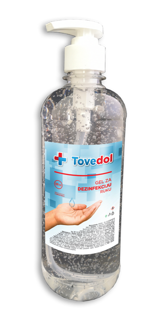 Gel 500 ml  TOVEDOL za dezinfekciju ruku, pumpica