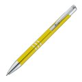 Kemijska olovka, metalna, deblja mina, žuta