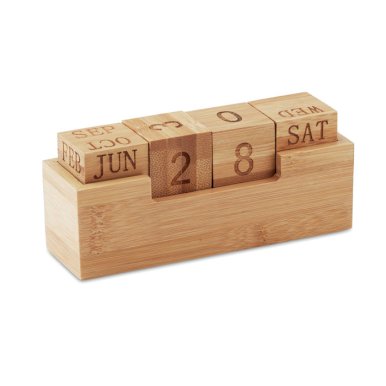 Kalendar od bambusa,stolni, natur
