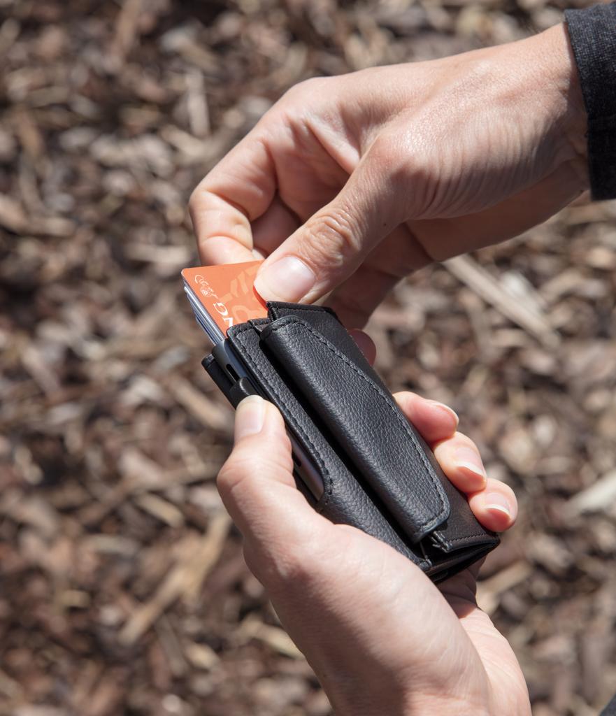 Etui za  kartice, novčanik, RFID zaštita podatka, crni