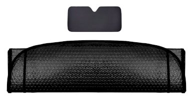 Sjenilo za auto, 130 x 60 cm, crno