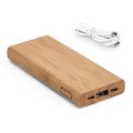 Powerbank, 5000 mAh, 2 mikro-USB ulaza i 1 USB izlaz, bambus