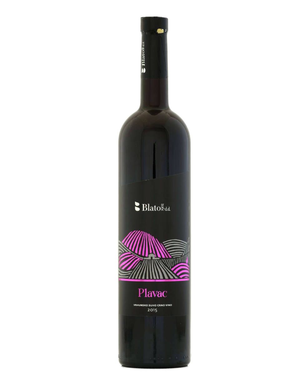 Vino, vrhunsko crno, Plavac Blato, 0,75l butelja