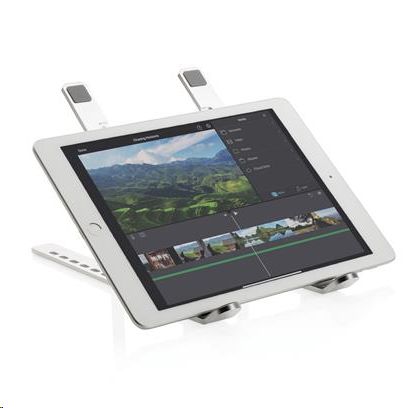 Držač za laptop ili tablet,  univerzalni, sklopivi , srebrni