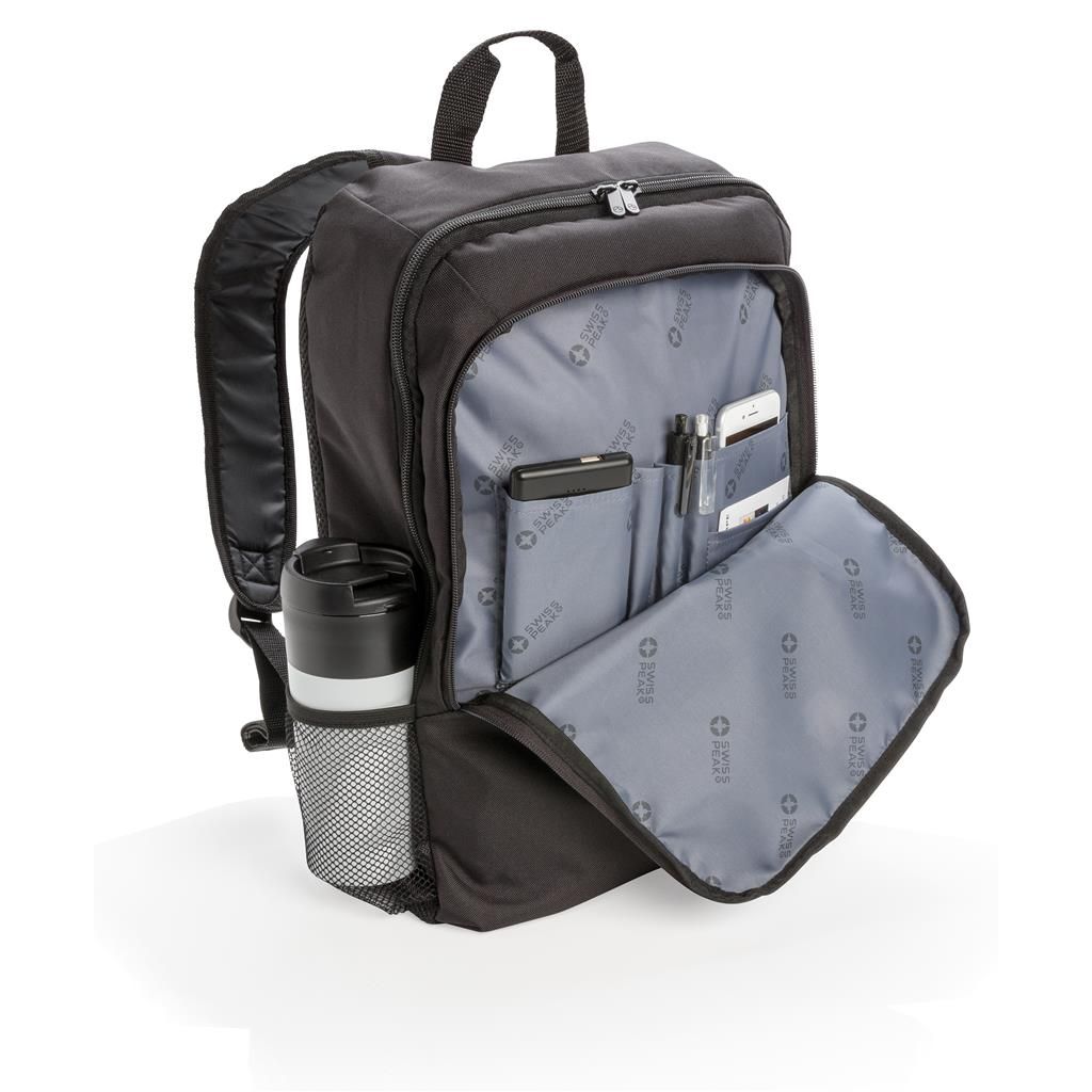 Ruksak za laptop,17", swiss peak, crni
