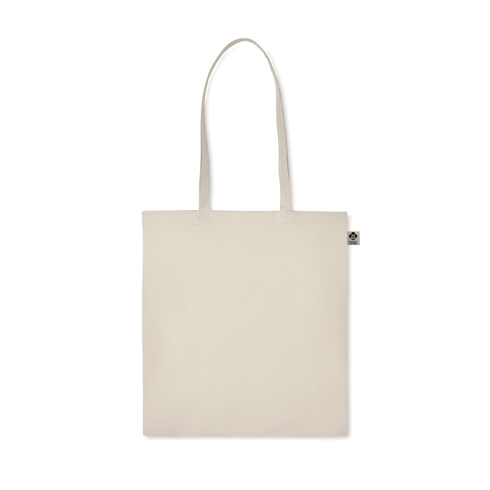 Torba, od organskog pamuka, s dugim ručkama, 140 gr/m2, natur