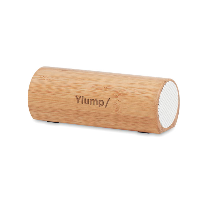 Zvučnik, od bambusa, bežčni, 2x5W