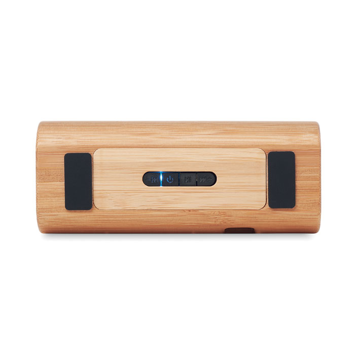 Zvučnik, od bambusa, bežčni, 2x5W