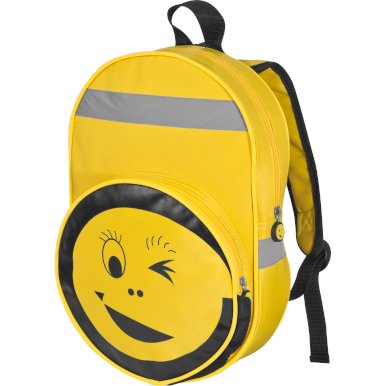 Smiley ruksak sa reflektirajućim trakama, žuti