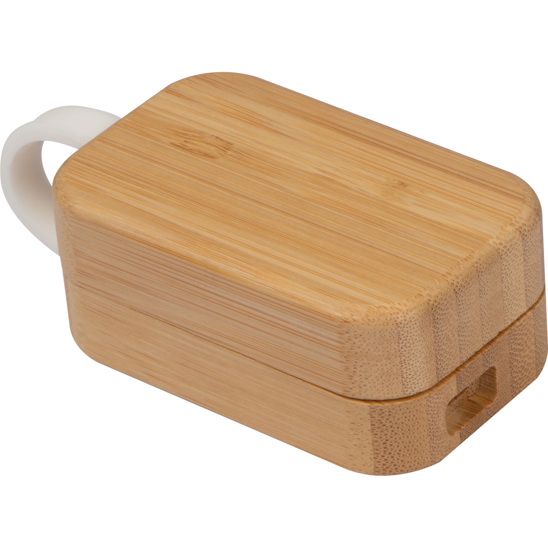 Slušalice na bluetooth u bamboo kutiji, bijele