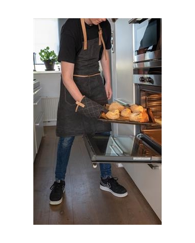 Pregača DELUXE s džepom, platnena