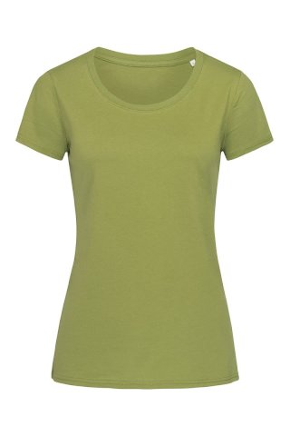 Majica, KR, Crew Neck, JANET Organic, ženska, 155gr, earth green