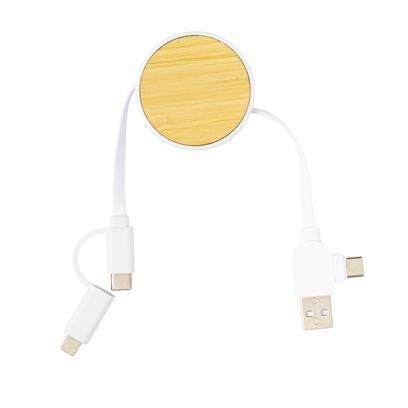 Kabel za punjenje, Ontario, 6u1, bambus