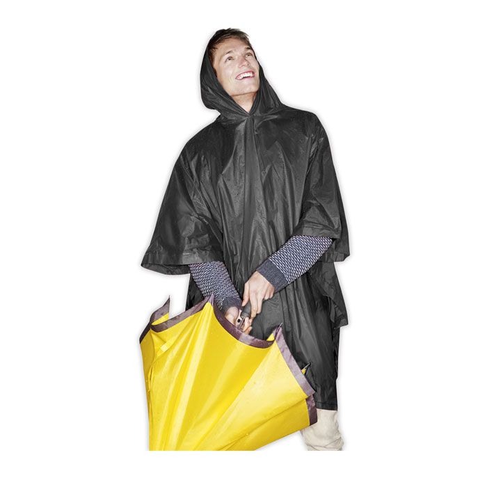 Kabanica poncho, crna