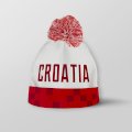 Kapa, zimska, pletena, CROATIA, crveno bijela