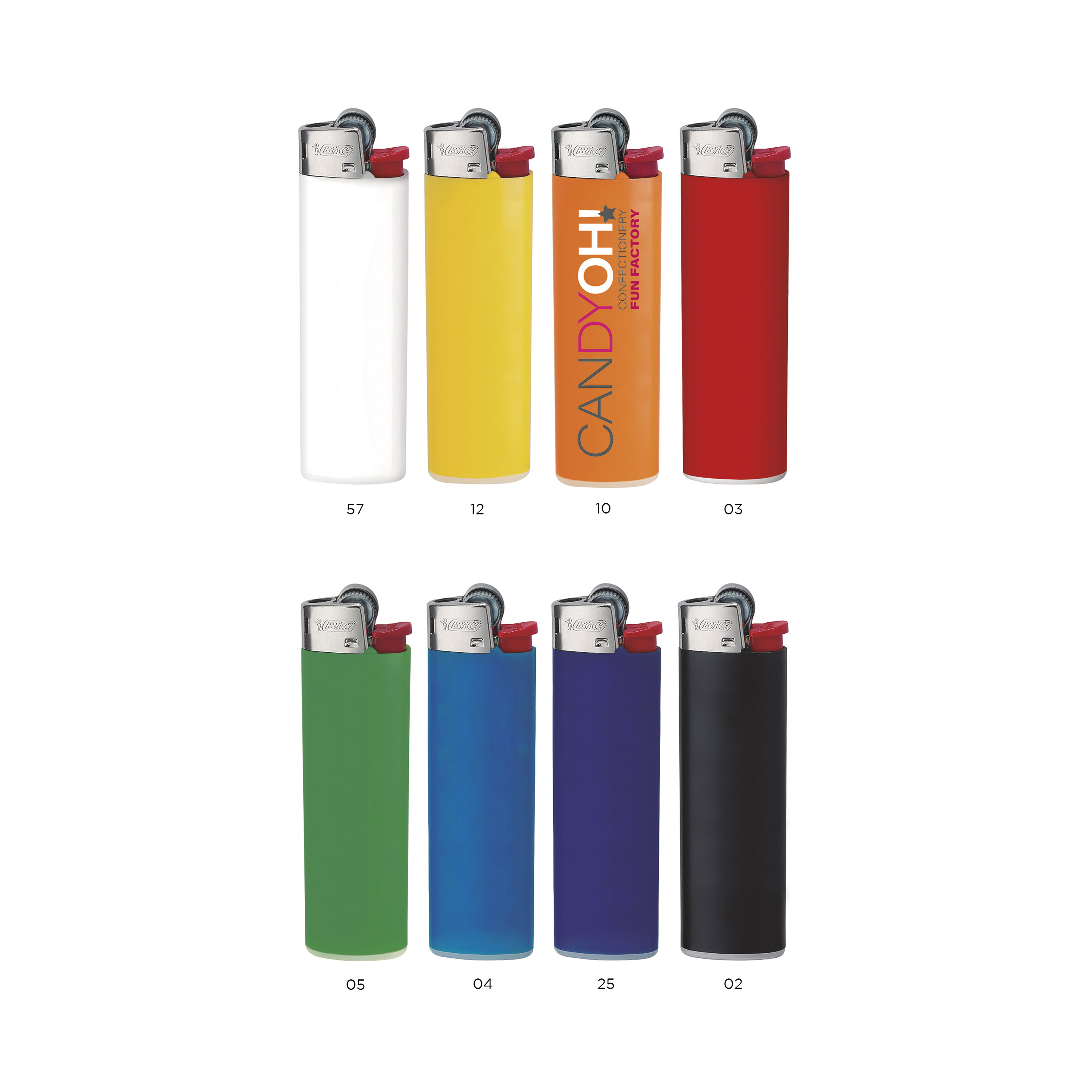 Upaljač, BiC J23, kremen, tanji, crni