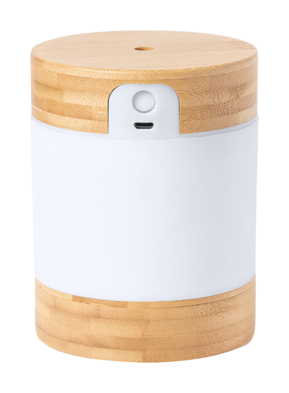 Ovlaživač zraka Wicket, bamboo sa LED svijetlom i punjačem, 250ml, natur