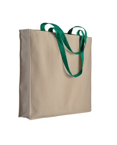 Torba, platnena, duge ručke 70 cm, 220 gr, 38x42x8 cm