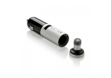 Punjač za auto, s ugrađenom slušalicom, crni, POKLON UZ NARUDŽBU - NIJE NA PRODAJU!