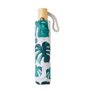 Kišobran, sklopivi, automatski, 21", open-close, sa drvenom ručkom, custom made