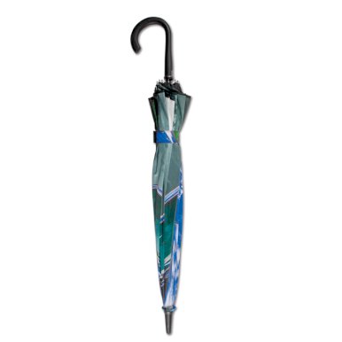 Kišobran, automatski, 23", veliki, 1 panel, zakrivljena drška, dizajn po želji kupca