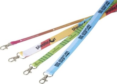 Trakica, za akreditacije, sublimacijska, 20 mm, karabin