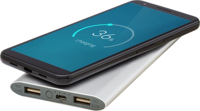 Powerbank, bežični, Juice, 5W, 8000 mAh, srebrni