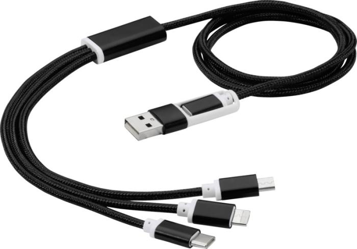 USB kablovi za punjenje, 5 u 1, 100cm, crni