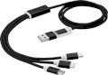 USB kablovi za punjenje, 5 u 1, 100cm, crni