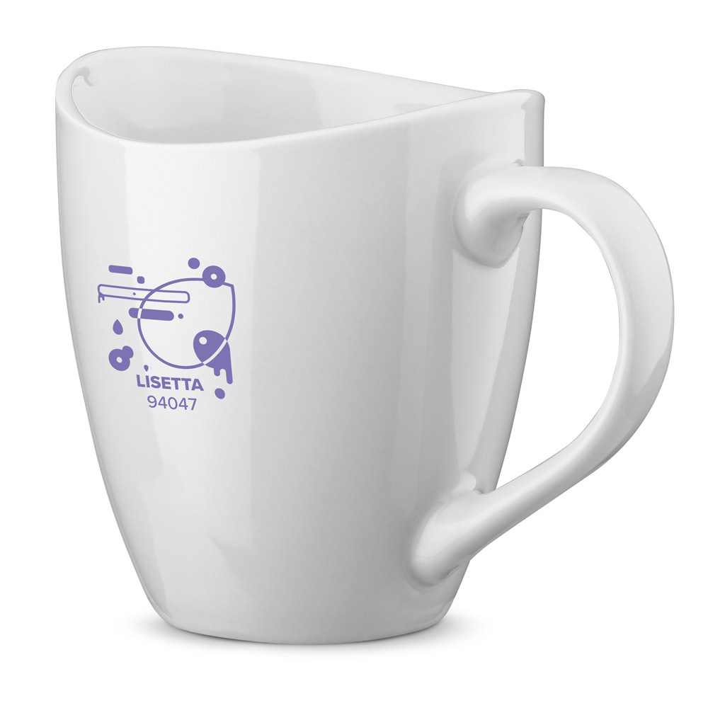 Šalica, Lisetta, keramička, 310 ml, bijela
